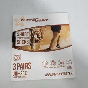 Copper Joint Short Compression Copper Nylon Uni-Sex Socks Size 9-11/10-13 31626